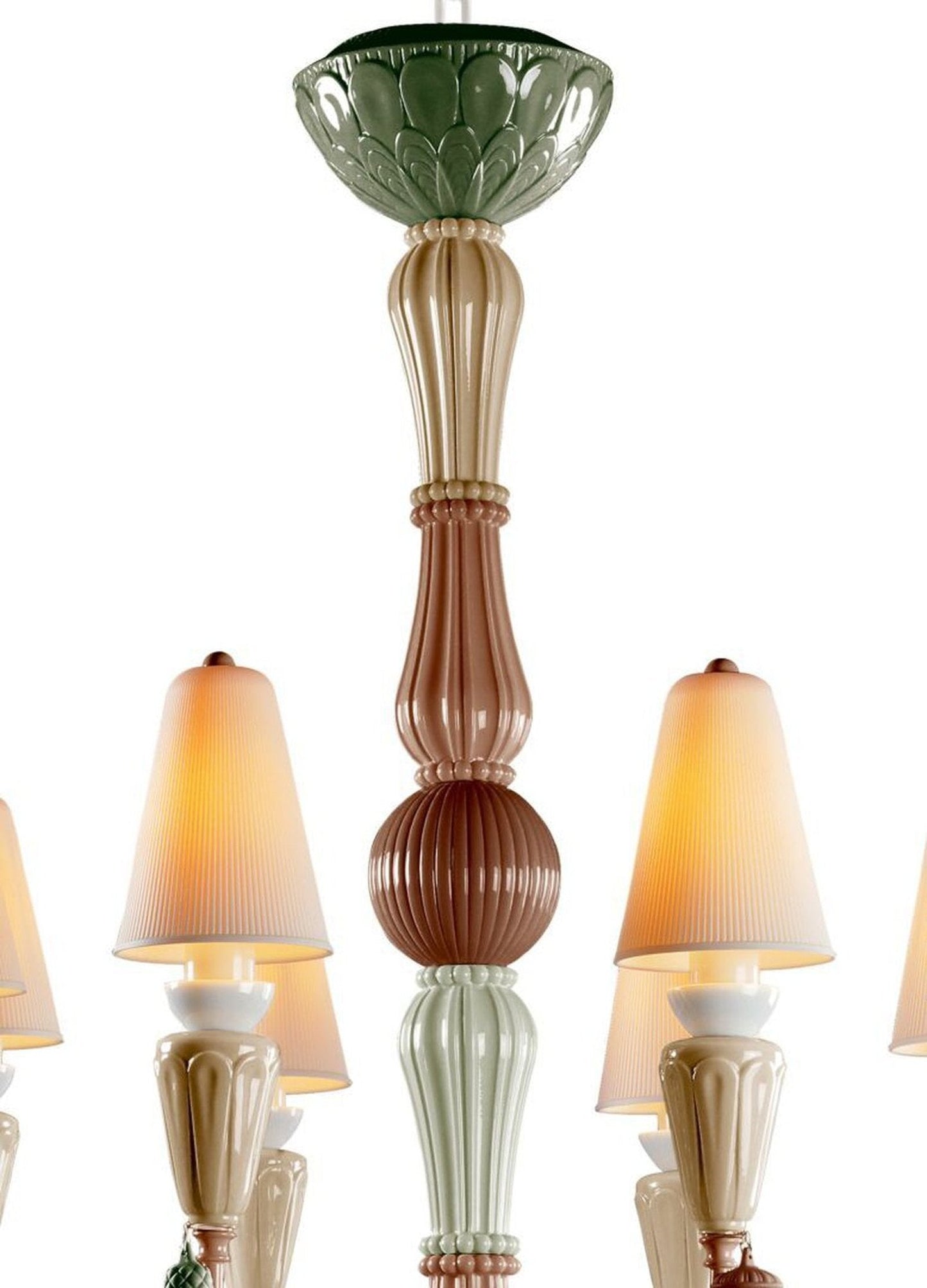 Lladro Ivy and Seed 8 Lights Chandelier Flat Model (US)