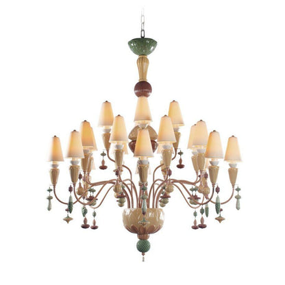 Lladro Ivy and Seed 20 Lights Chandelier Flat Model (US) - Medium