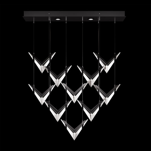 Fine Art Blade 48"W Rectangular Pendant