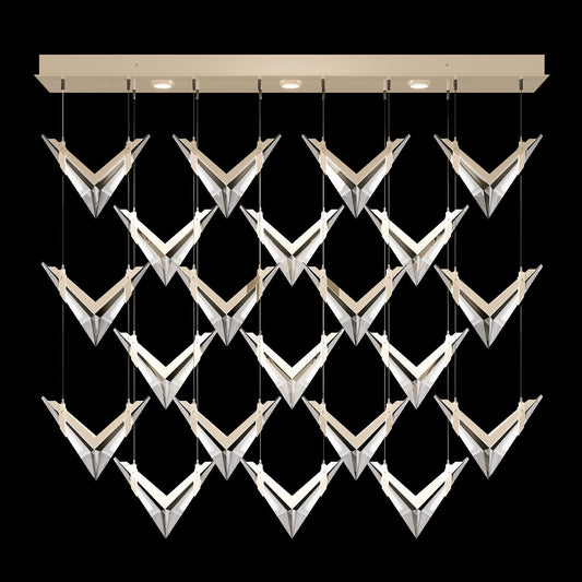 Fine Art Blade 62"W Rectangular Pendant