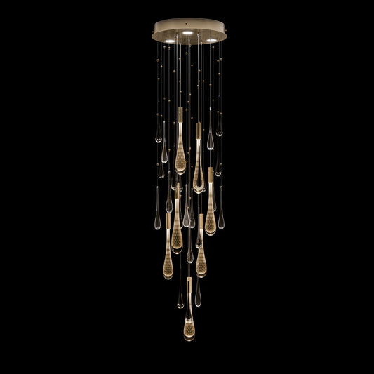 Fine Art Rain 18"W Round Pendant
