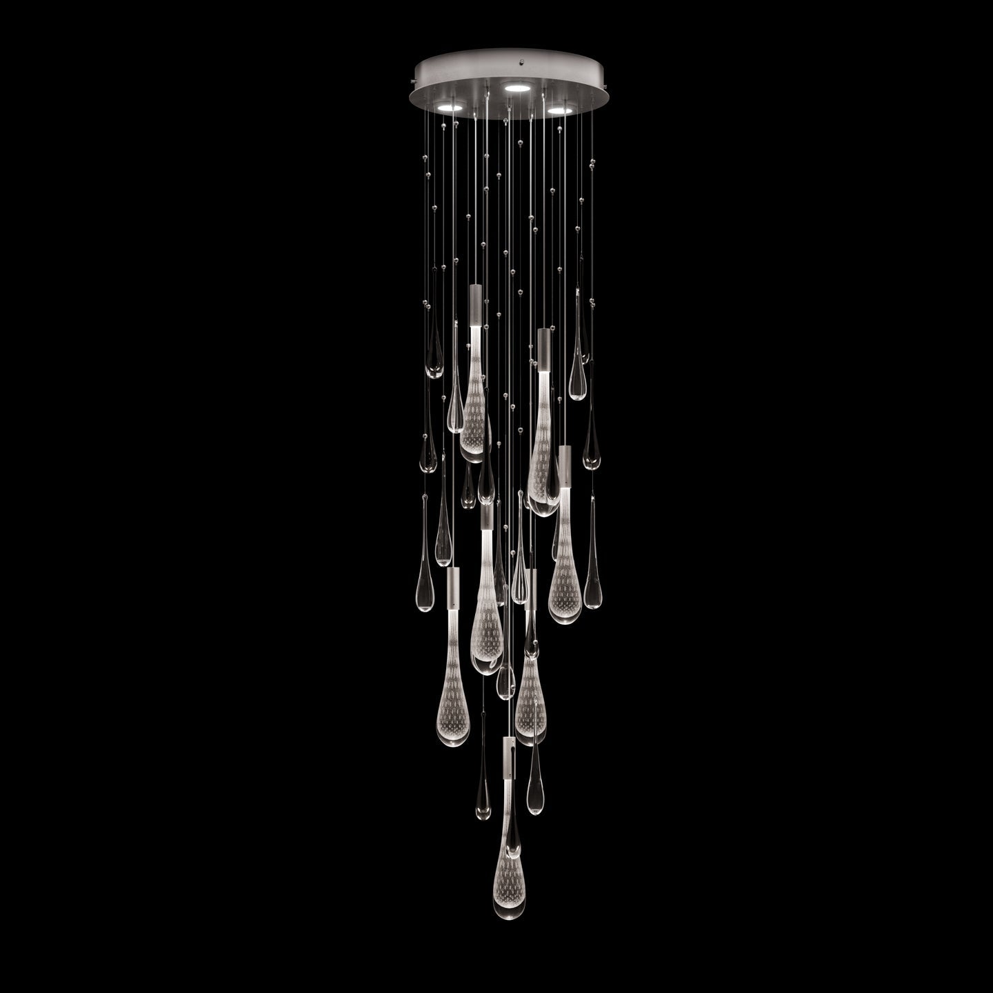 Fine Art Rain 18"W Round Pendant