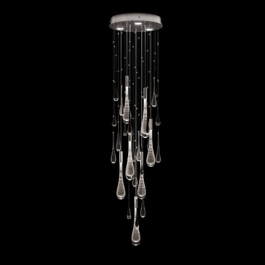 Fine Art Rain 18"W Round Pendant