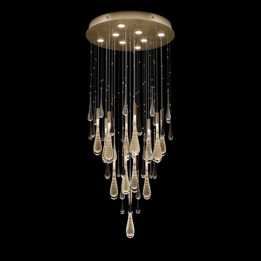 Fine Art Rain 32"W Round Pendant