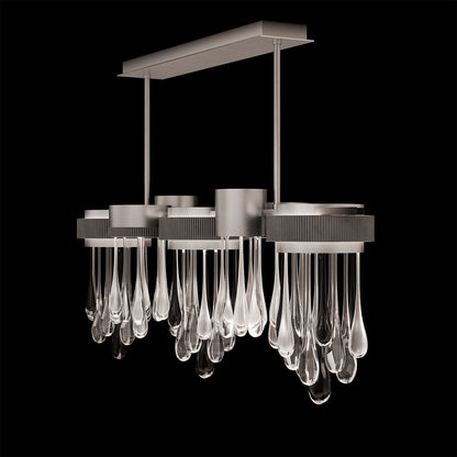 Fine Art Rain 56.25"W Linear Pendant