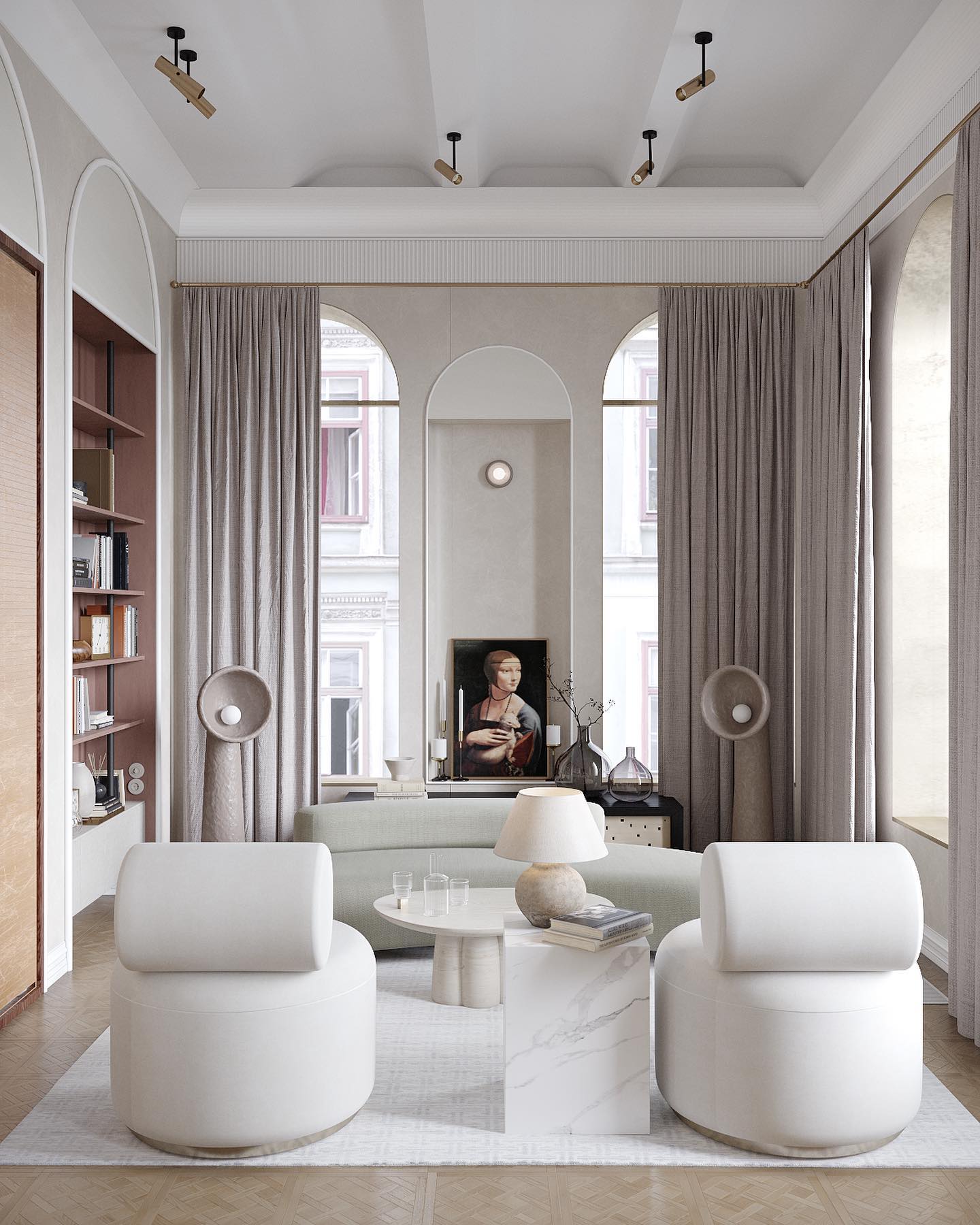 Echo Sculptural Floor Lamp