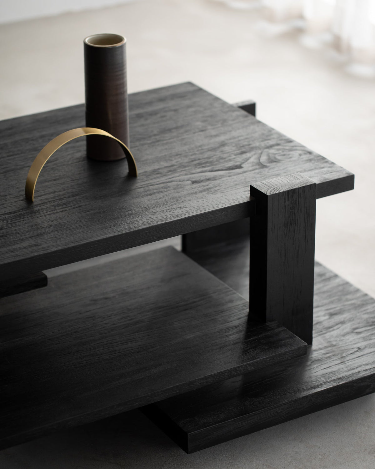 Teak Abstract Coffee Table