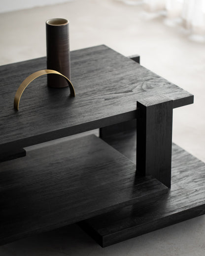 Teak Abstract Coffee Table