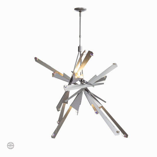 Synchronicity Nova 6 Light 47-3/16" Wide Abstract Chandelier with Swarovski Crystals