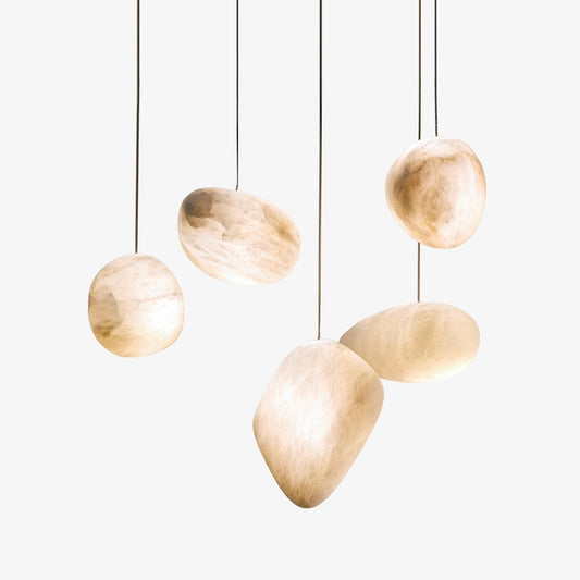 Pebbles Alabaster Pendant Lamp 1001 pendant Lamp