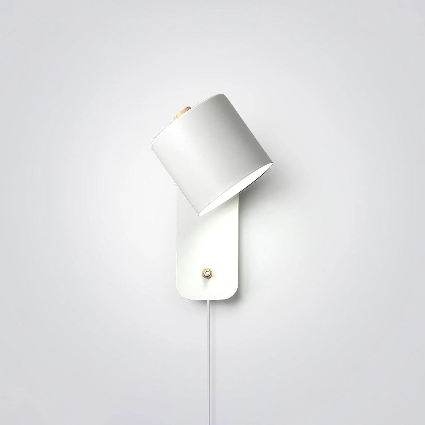 Rotatable Cylinder Plug-in Wall Lamp ∅ 5.1″ x H 11.8″ / Dia 13cm x H 30cm / White / US Plug 1001 Wall lamp