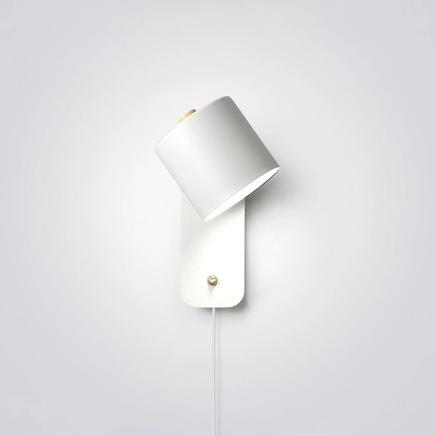 Rotatable Cylinder Plug-in Wall Lamp ∅ 5.1″ x H 11.8″ / Dia 13cm x H 30cm / White / US Plug 1001 Wall lamp