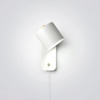 Rotatable Cylinder Plug-in Wall Lamp ∅ 5.1″ x H 11.8″ / Dia 13cm x H 30cm / White / US Plug 1001 Wall lamp