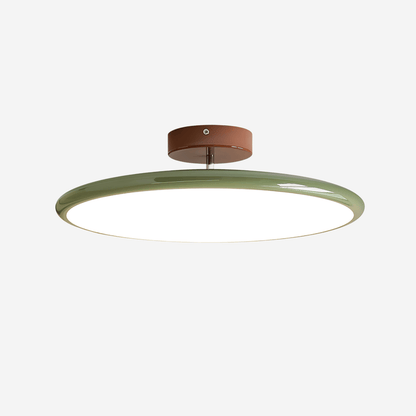 Drift Adjustable Ceiling Lamp ∅ 19.7″ x H 3.5″ / Green / Triac Warm Dimming