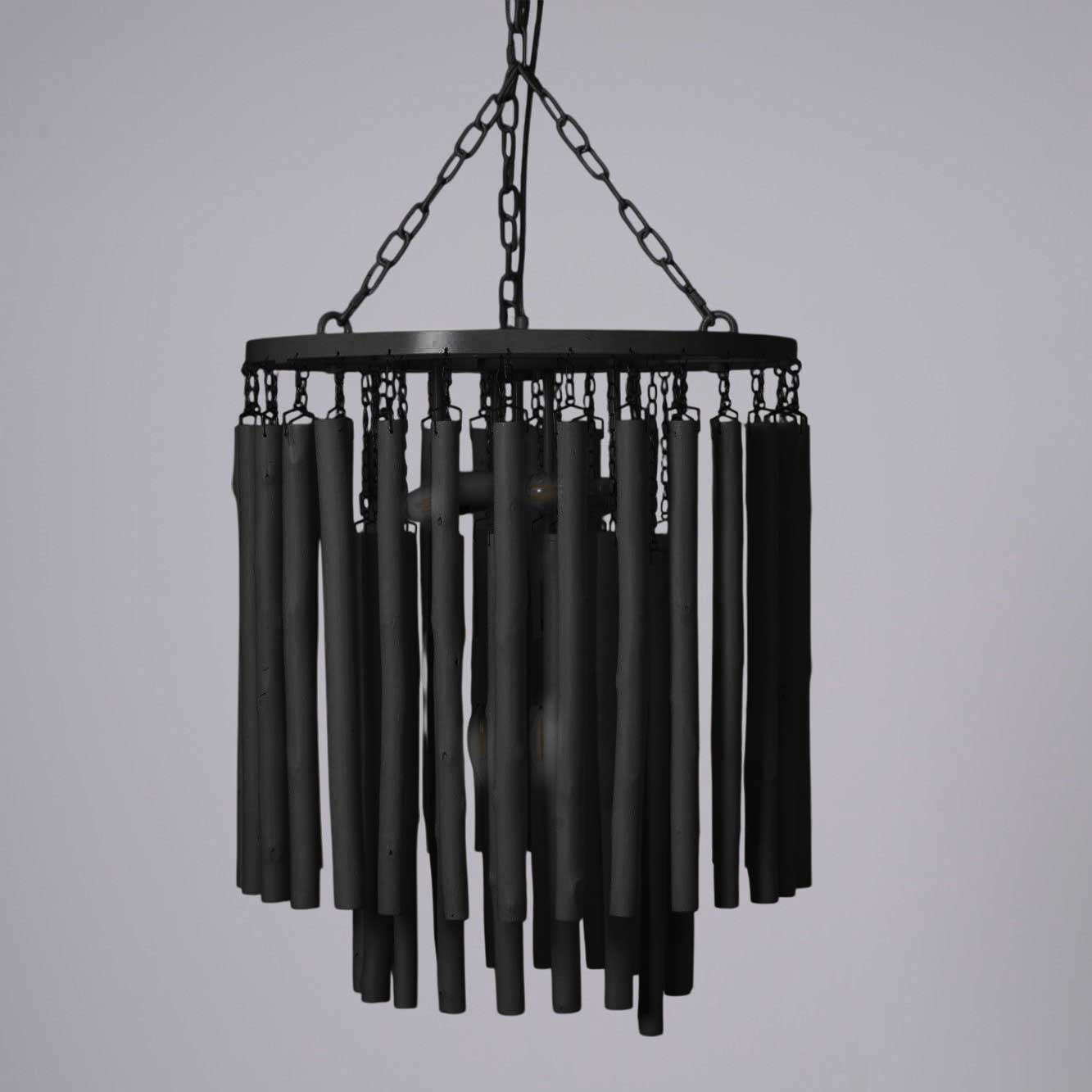 Swinton Chandelier 5 Heads ∅ 19.7″ x H 20.9″ / Black 1001 Chandelier