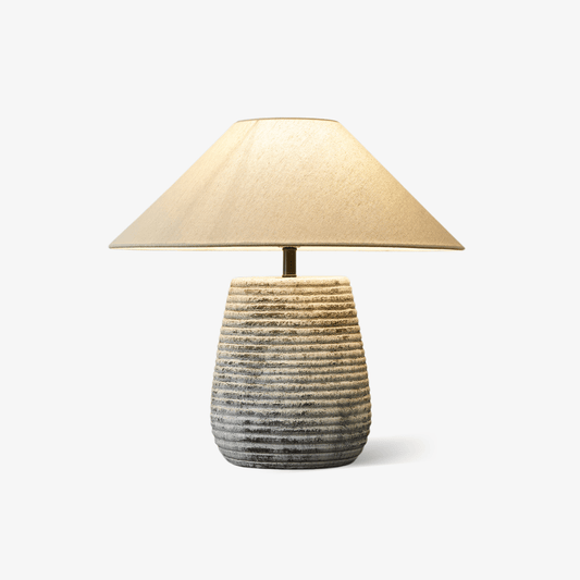Callisto Ribbed Ceramic Table Lamp