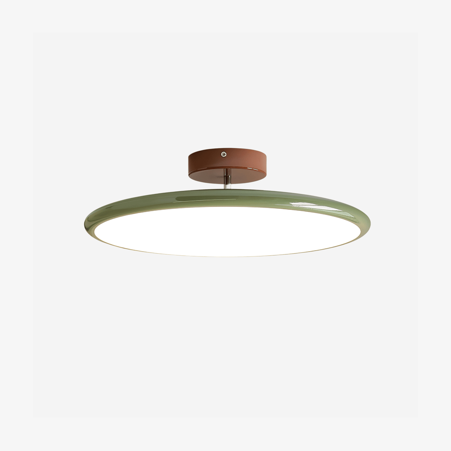 Drift Adjustable Ceiling Lamp ∅ 15.7″ x H 3.5″ / Green / Triac Warm Dimming