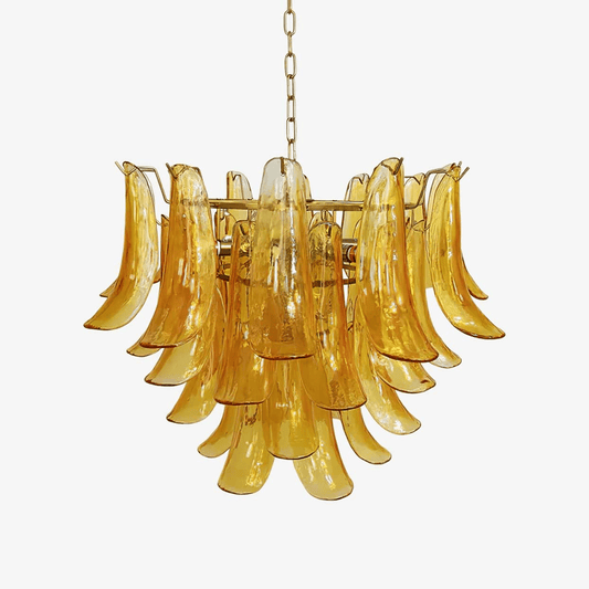Glass Leaf Chandelier
