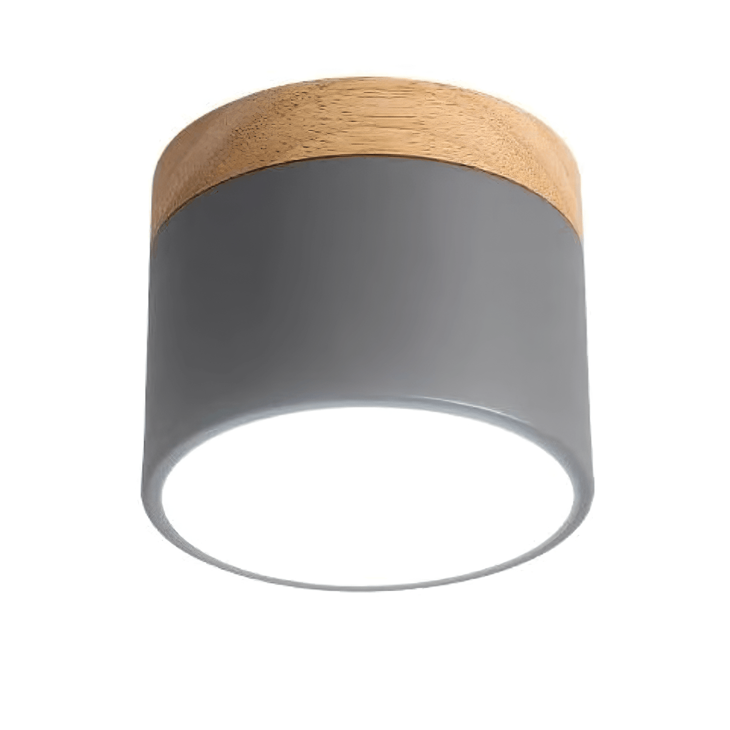 Alva Wooden Surface Downlight ∅ 3.9″ x H 3.1″ / Grey / Warm Light 1001 Ceiling lamp