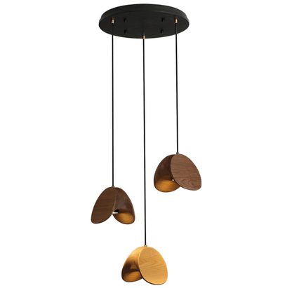 Orbit Fold Wood Pendant Light