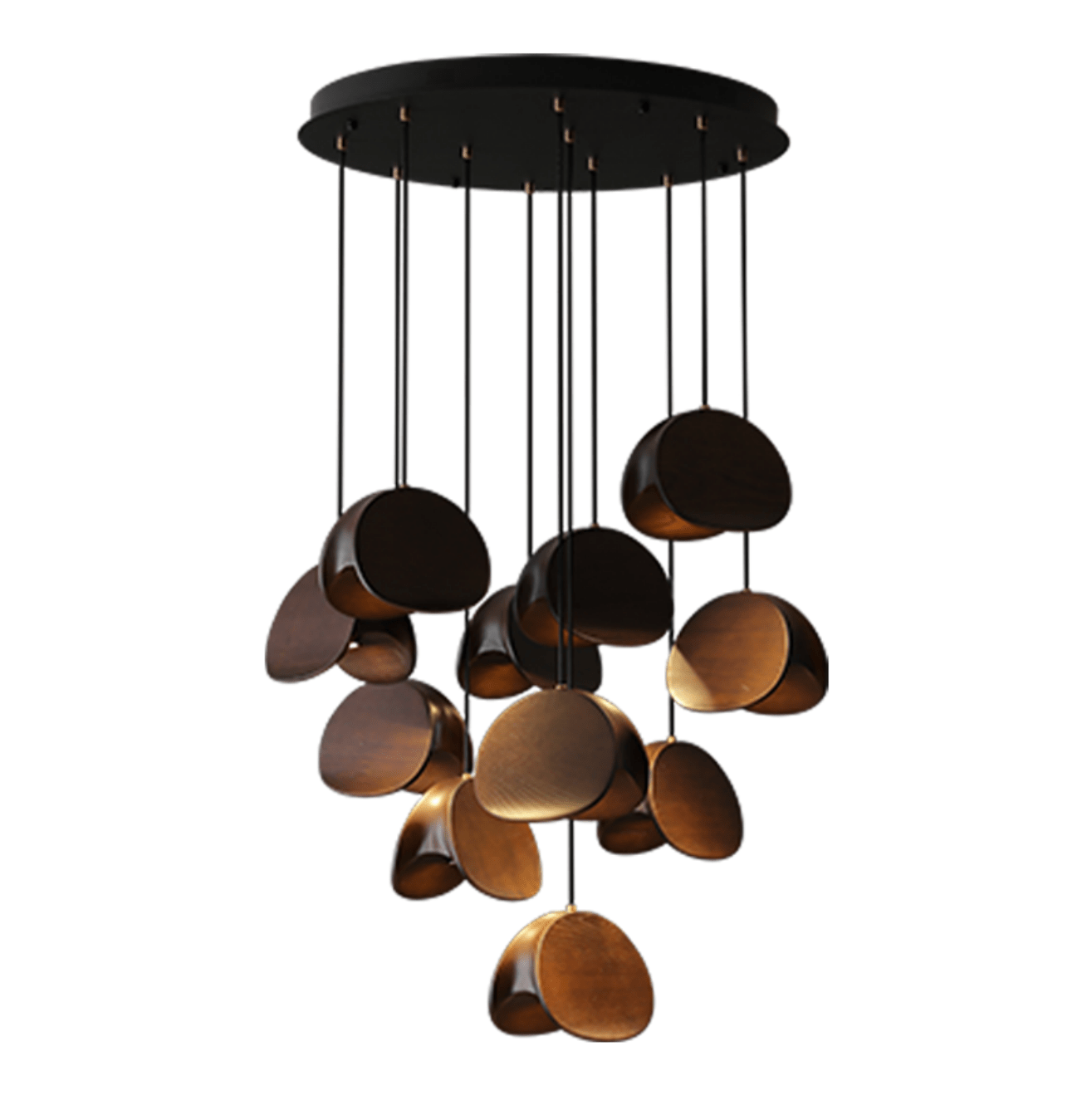 Orbit Fold Wood Pendant Light