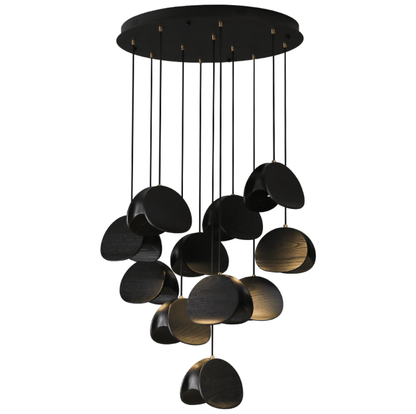 Orbit Fold Wood Pendant Light