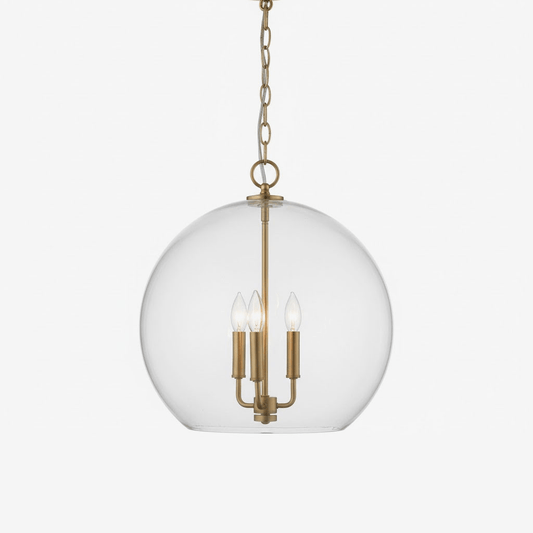 Lysander Clear Globe Pendant Lamp