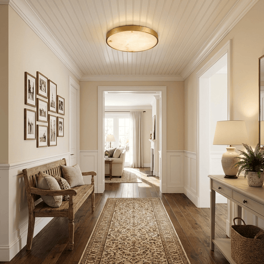 Calista Alabaster Ceiling Light