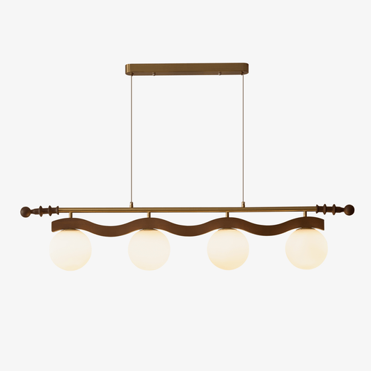 Sinuara Ribbon Globe Linear Chandelier