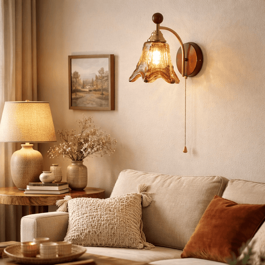 Amberveil Bloom Wall Lamp
