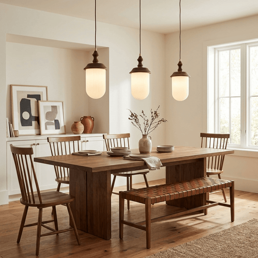 Solas Ribbed Glass Pendant Lamp