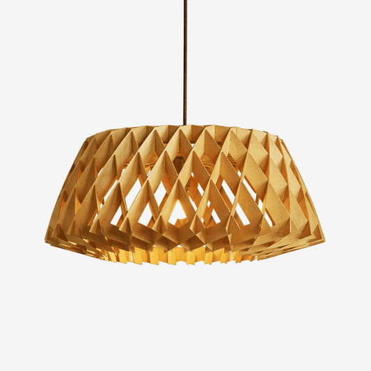 Origami Wood Pendant Lamp