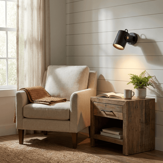 Brinka Wood Wall Spotlight