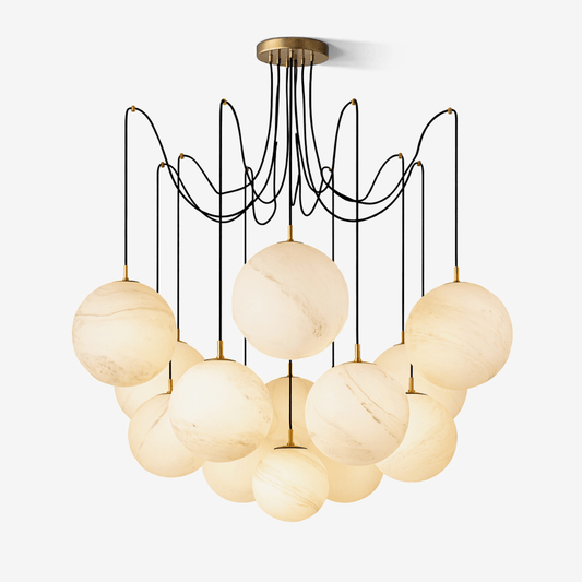 Celestara Alabaster Orb Chandelier