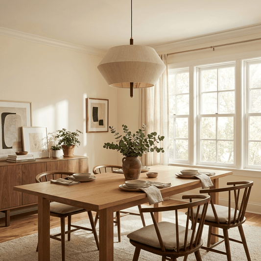 Soren Linen Geometric Pendant Lamp