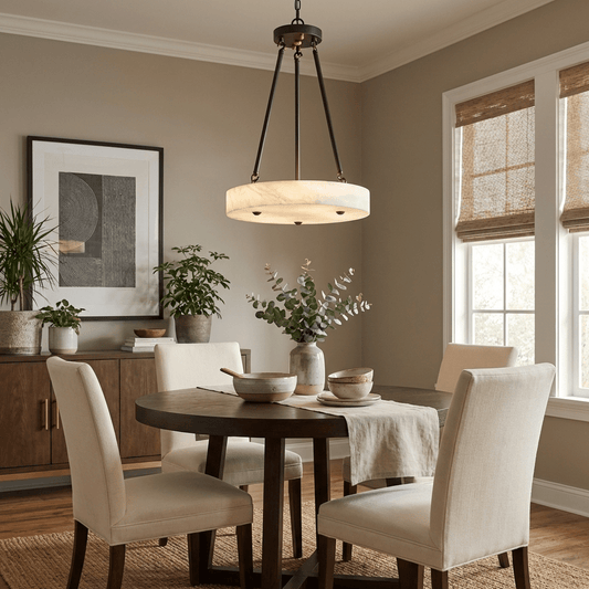 Aurelia Alabaster Disc Pendant Light