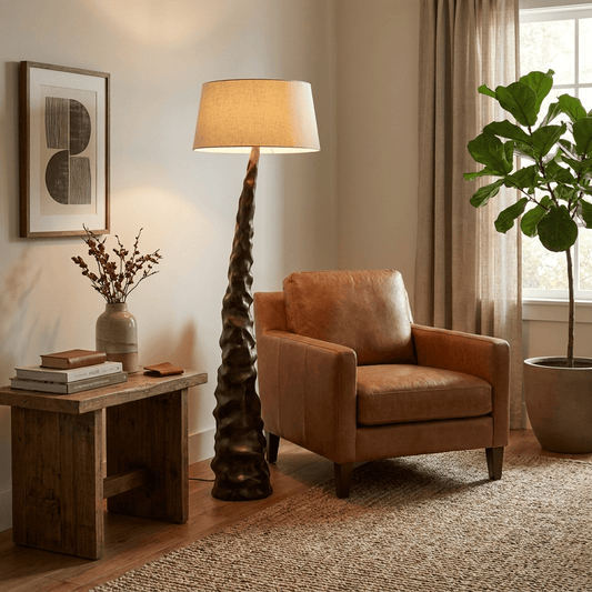 Sculpted Peak Floor Lamp