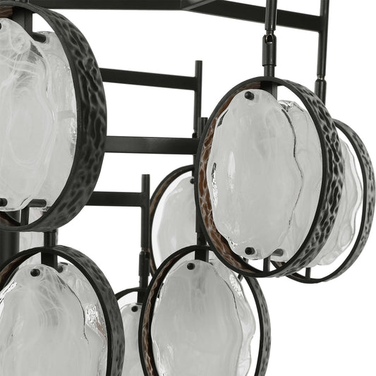 Uttermost Maxin 36" 15 Light Mid-Century Modern Industrial Large Chandelier