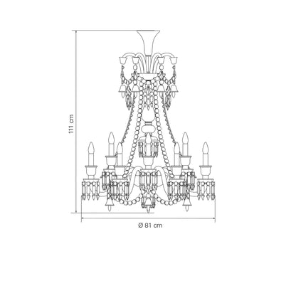 Baccarat Zé‘¼å¬ith Black Chandelier