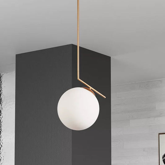 Dainolite Pendant Lamp W 30cm x D 30cm x H 70cm / Gold + White Pendant light