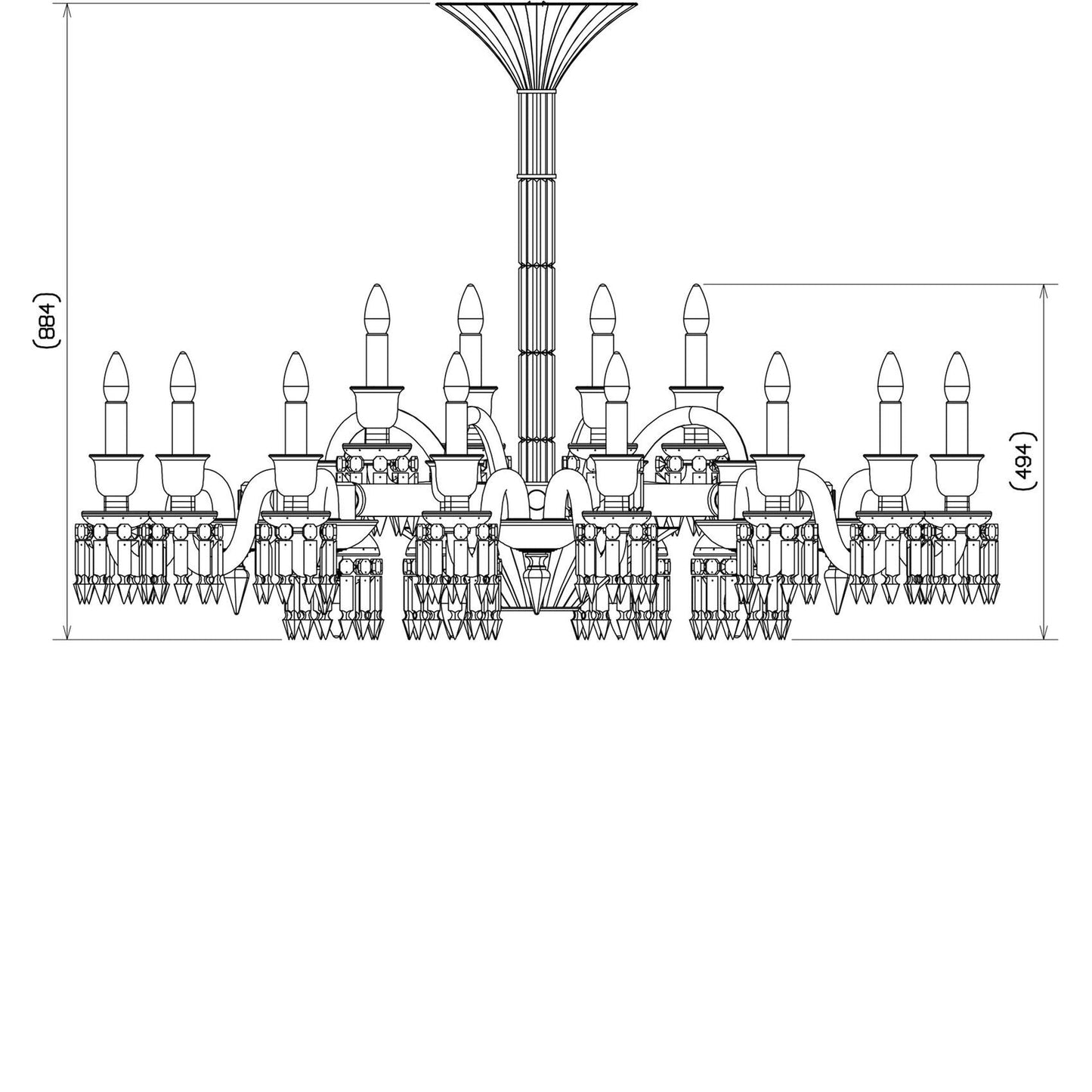 Baccarat Paris Chandelier