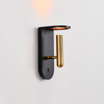 Nights LED Sconce ∅ 3.3″ x H 7.9″ / Dia 8.5cm x H 20cm / Black / Warm Light Wall lamp