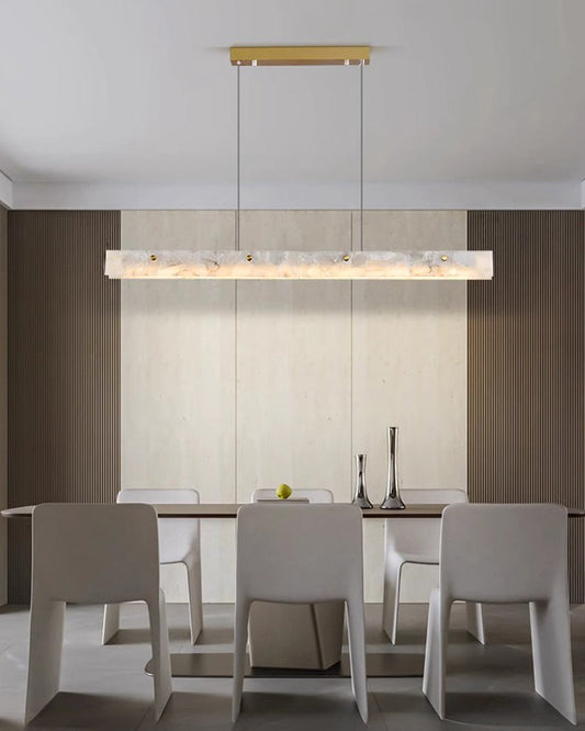 Linear Alabaster Chandelier Chandelier
