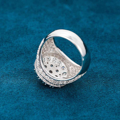 Moissanite Prong Dome Ring  Conquer