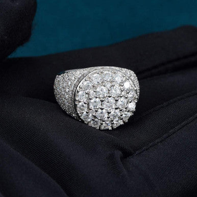 Moissanite Prong Dome Ring  Conquer