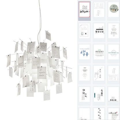 Paper Chandelier ∅ 23.6″ x H 23.6″ / Sunny and Fresh Chandelier
