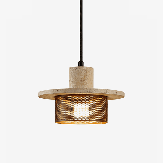 Caldera Travertine Mesh Pendant Lamp