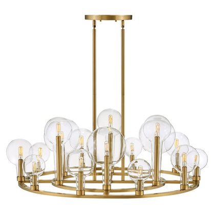 Hinkley Lighting Alchemy 16 Light 38" Wide Chandelier with Clear Glass Shades