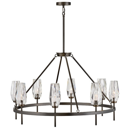 Hinkley Lighting Ana 8 Light 36" Wide Faceted Crystal Chandelier