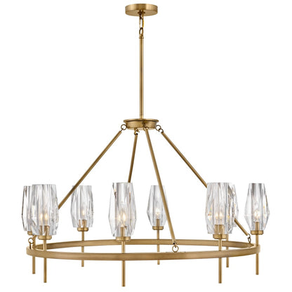 Hinkley Lighting Ana 8 Light 36" Wide Faceted Crystal Chandelier